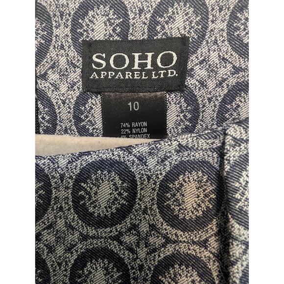 SOHO Apparel LTD. dress size 10 navy/white sleeveless girlboss RetroGlam - Picture 4 of 8